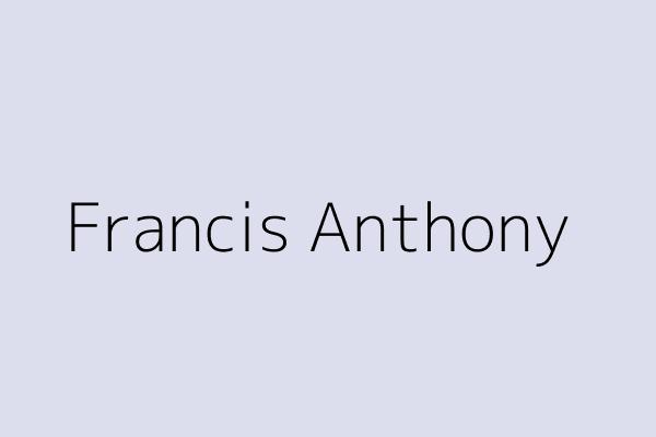 Francis Anthony